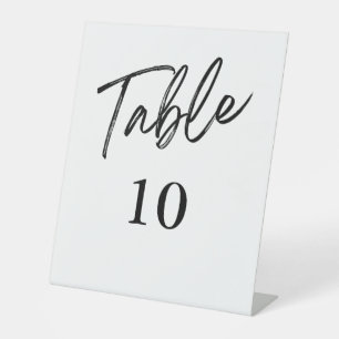 Table Numbers Minimalist Simple Wedding Signs