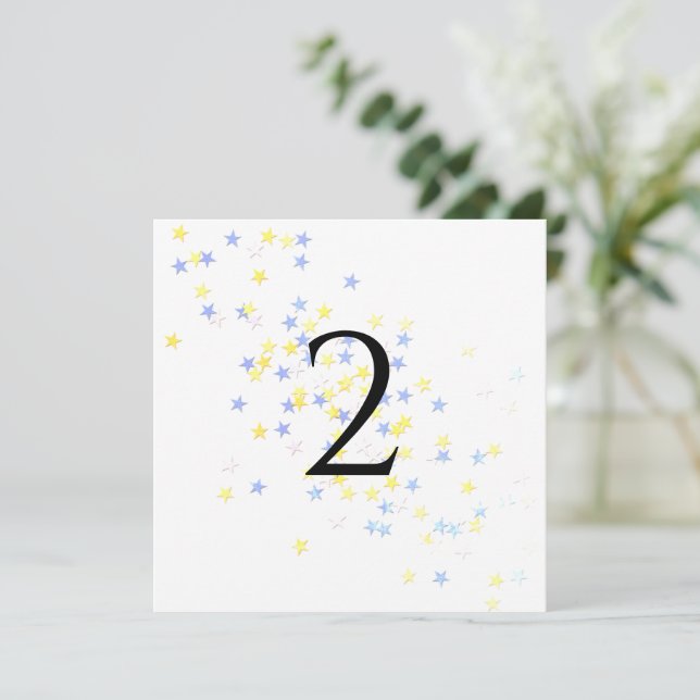 Table numbers stars (Standing Front)
