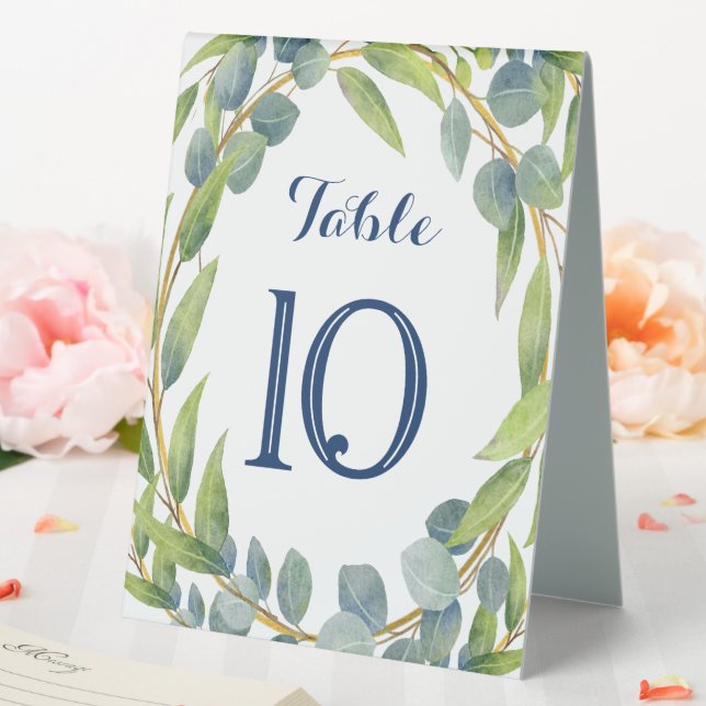 Table Numbers Table Tent Sign (In SItu (Wedding))