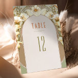 Table Numbers Vintage Art Nouveau Wedding<br><div class="desc">Art Nouveau Vintage wedding table numbers by Alphonse Mucha in a floral, romantic, and whimsical design. Victorian flourishes complement classic art deco fonts. Please enter your custom information, and you're done. If you wish to change the design further, click the blue "Customise It" button. Thank you so much for considering...</div>