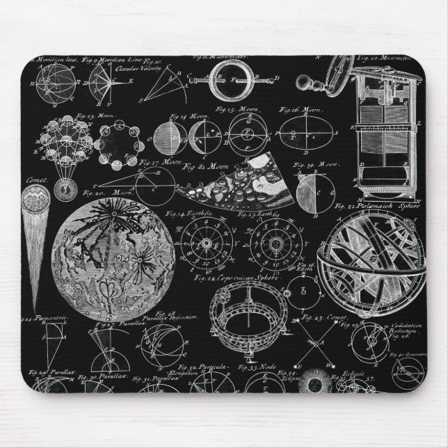 Table of Astronomy Mouse Mat (Front)