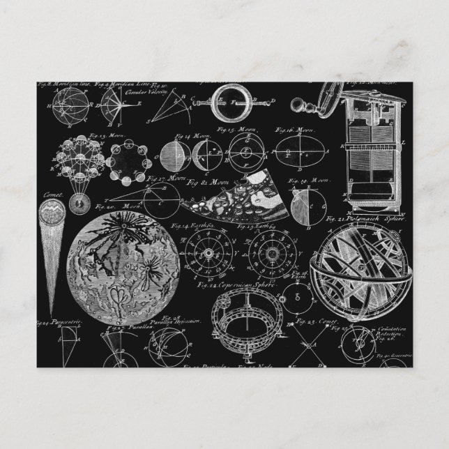 Table of Astronomy Postcard (Front)