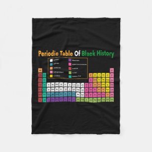 Table Of Black History Gift African Black History  Fleece Blanket