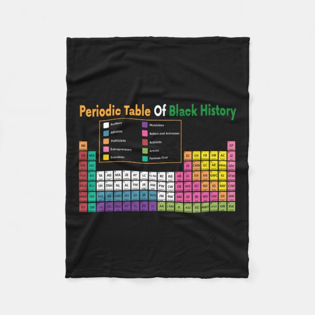 Table Of Black History Gift African Black History  Fleece Blanket (Front)
