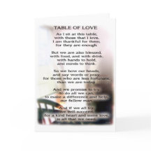 Table of Love Greeting Card