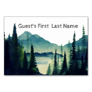 Table Place Card - Camping