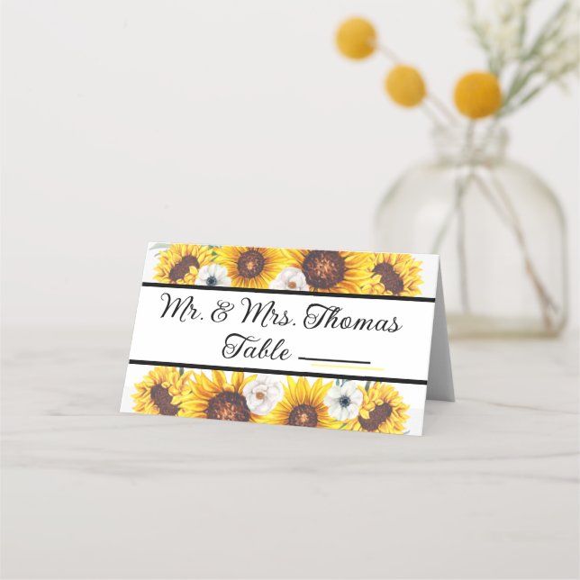 Table place cards, wedding card (Back)