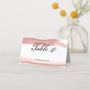 Table Place Number Folded Place Card