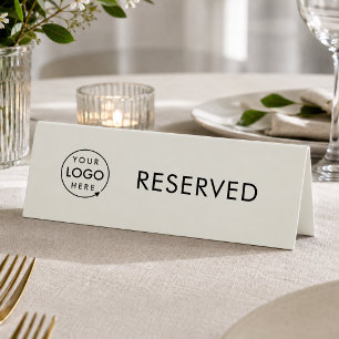 Table Reserved Logo Restaurant Reservation Grey