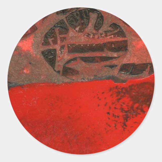 "Table Rock #3" Abstract Design Sticker (Front)