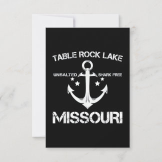 TABLE ROCK LAKE MISSOURI Fishing Camping Card