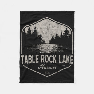 Table Rock Lake Missouri Outdoors Vintage Fleece Blanket