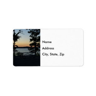 Table Rock Silhouette Sunset Address Labels