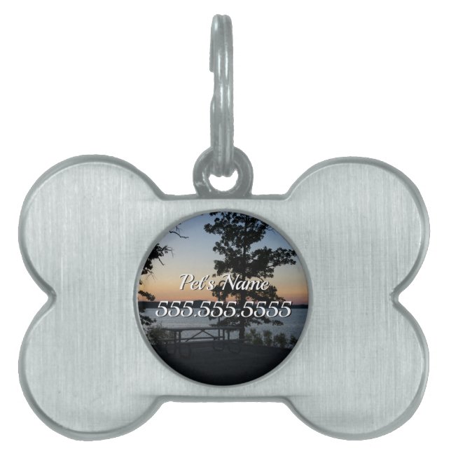 Table Rock Sunset Pet Tag (Front)