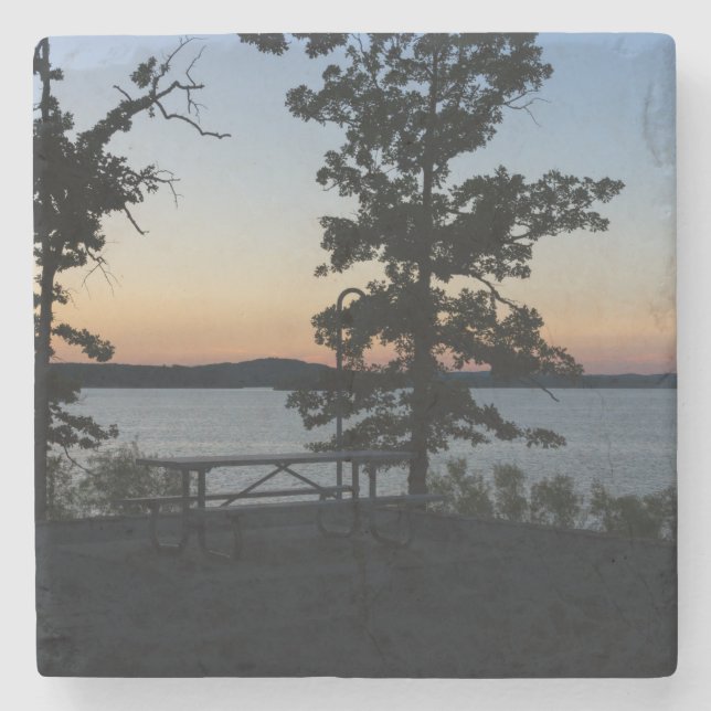 Table Rock Sunset Stone Coaster (Front)