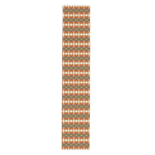 Table Runner, A vibrant colourful fabric pattern Medium Table Runner (Front)