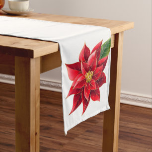 Table Runner Christmas Poinsettia