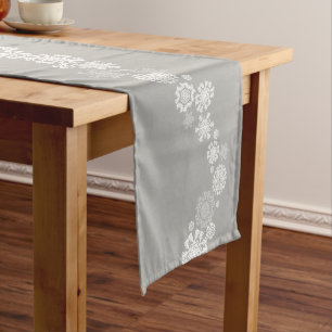 Table Runner Christmas Snowflakes