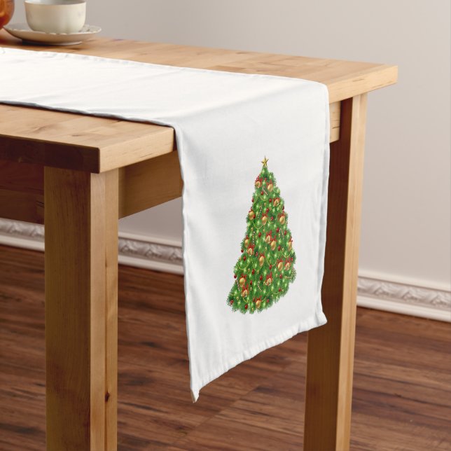 Table Runner-Christmas Tree Medium Table Runner (In Situ)