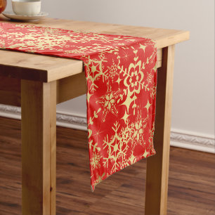 Table Runner-Holiday Snowflakes Short Table Runner