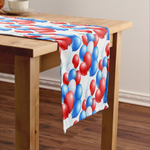 Table Runner-July 4th Balloons Short Table Runner