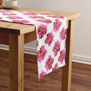 Table Runner Pink Peonies