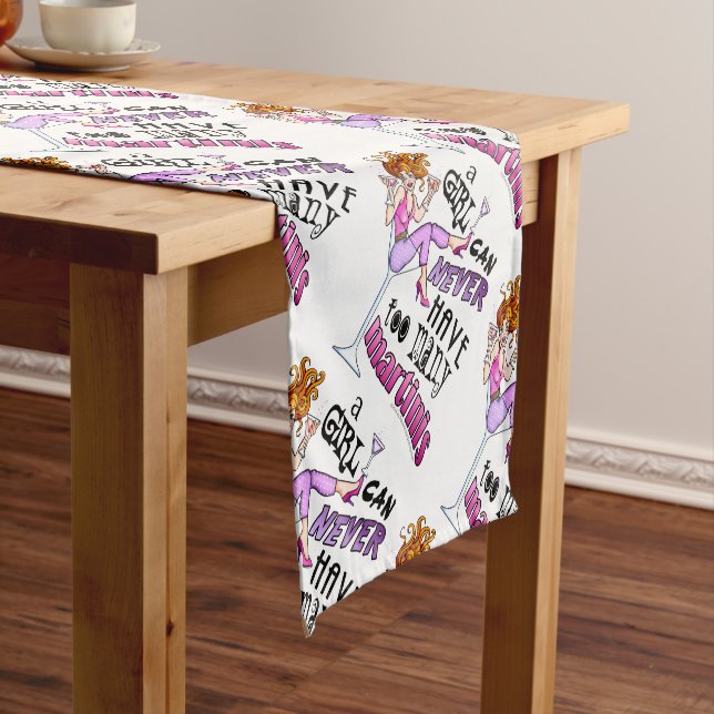 TABLE RUNNER - TOO MANY MARTINIS (In Situ)