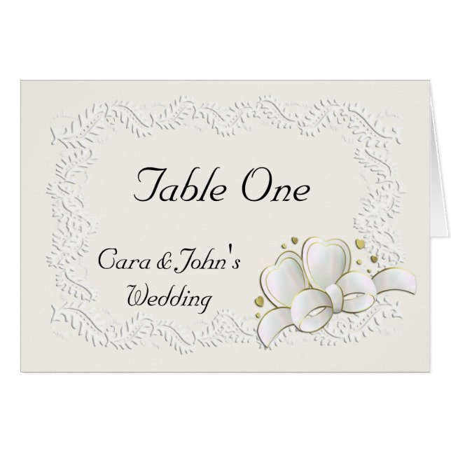 Table Seating Card (Front Horizontal)