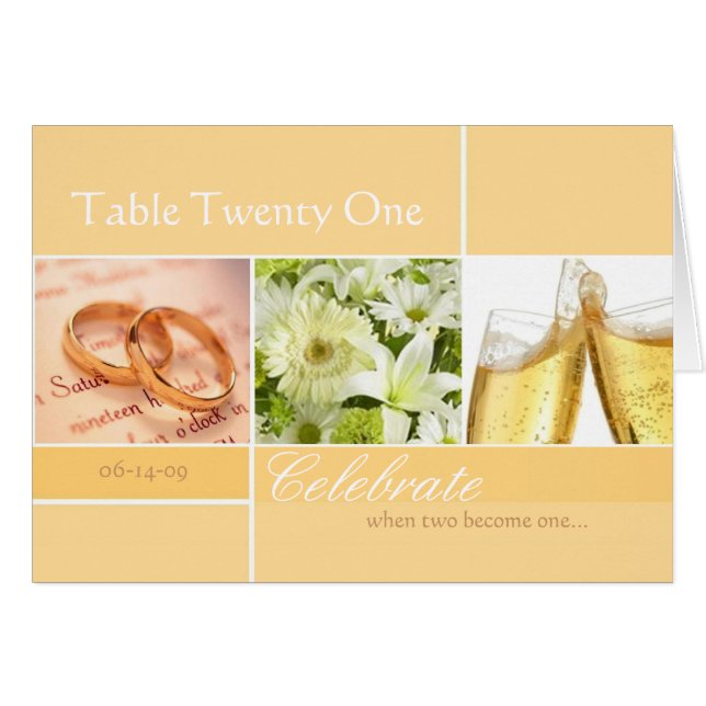 Table Seating Cards (Front Horizontal)