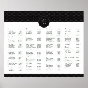 TABLE SEATING PLAN CHART :: mod spot 7