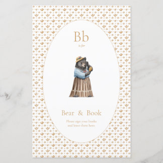 Table signage - books