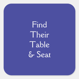 Table Square Sticker