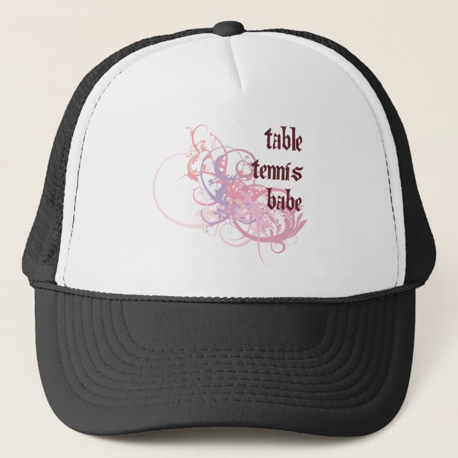 Table Tennis Babe Trucker Hat (Front)