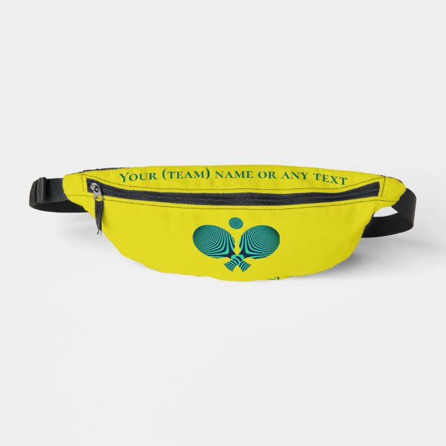 Table tennis ball bag retro yellow  (Front)