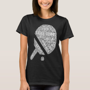 Table Tennis   Ball Ping Pong  Clothes Men's Table T-Shirt