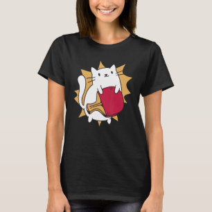 Table tennis Cat  Ping Pong player T-Shirt