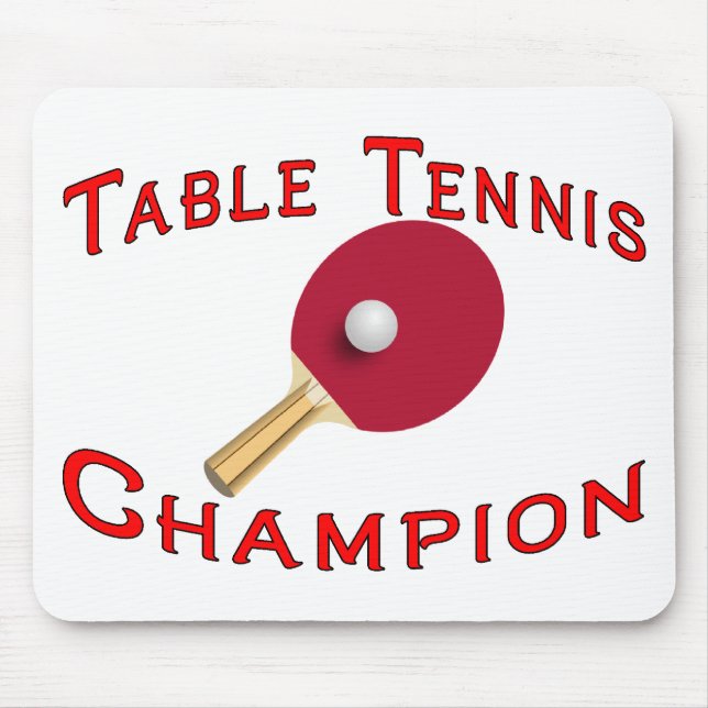 Table Tennis Champion Mouse Mat (Front)