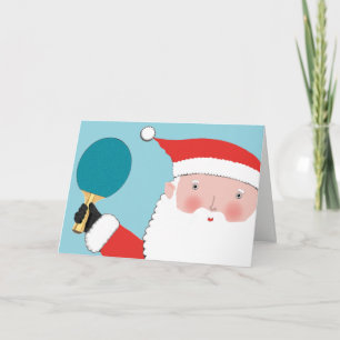Table Tennis Christmas Holiday Card