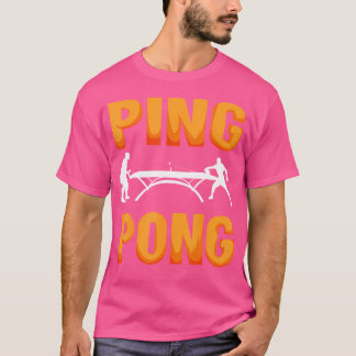 Table Tennis Clothing Ping Pong Player Costume Pin T-Shirt