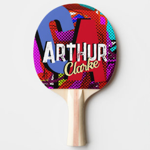 Table Tennis Custom Designed Name Monogram Ping Pong Paddle