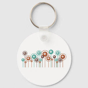 Table Tennis Daisies Key Ring