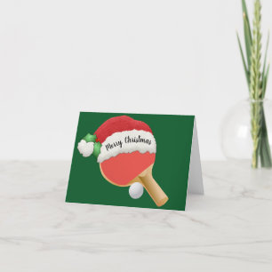 Table Tennis Folded Greeting Card