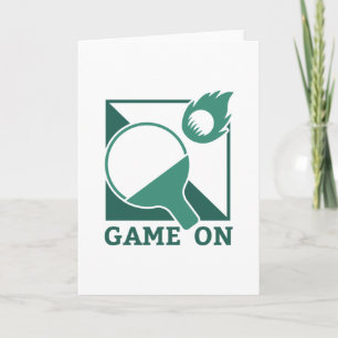 TABLE TENNIS GAME ON CARD