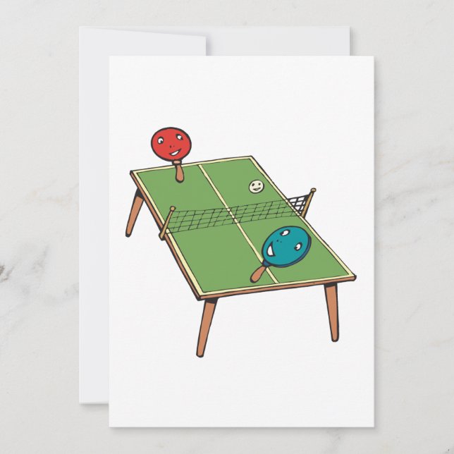 Table Tennis Invitation (Front)