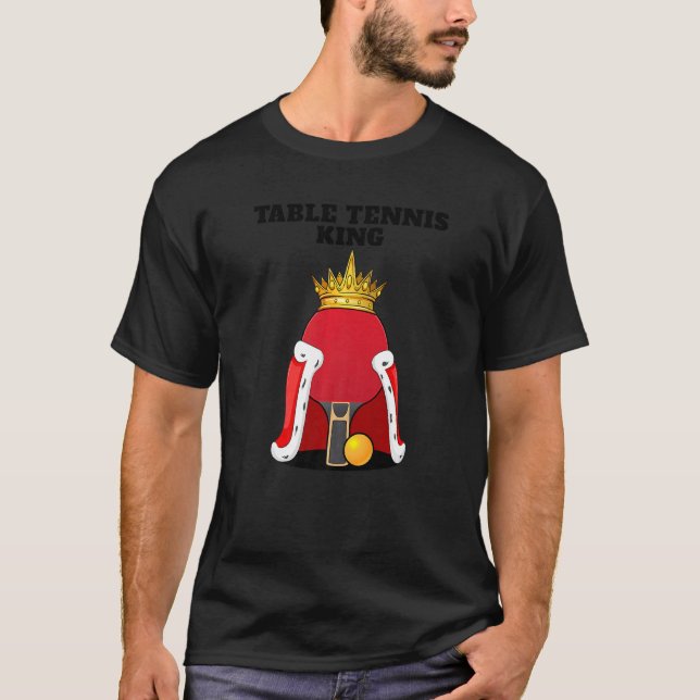 Table Tennis King Mens Ping Pong Boys Table Tennis T-Shirt (Front)