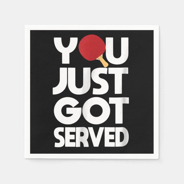 Table Tennis Men Butterfly Ping Pong Napkin (Front)