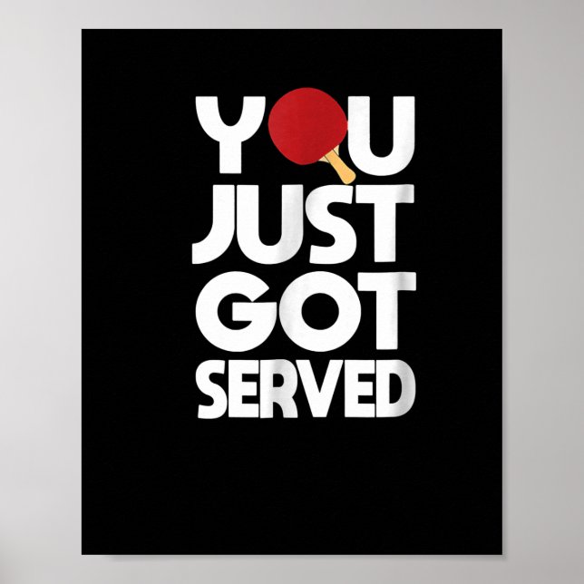 Table Tennis Men Butterfly Ping Pong Poster (Front)