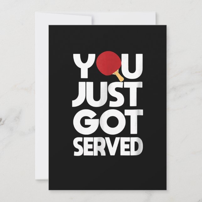 Table Tennis Men Butterfly Ping Pong Save The Date (Front)