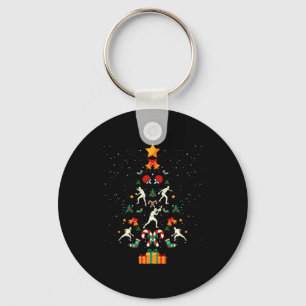 Table Tennis Ng Ng Player Christmas Tree Xmas Long Key Ring