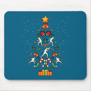 Table Tennis Ng Ng Player Christmas Tree Xmas Long Mouse Mat
